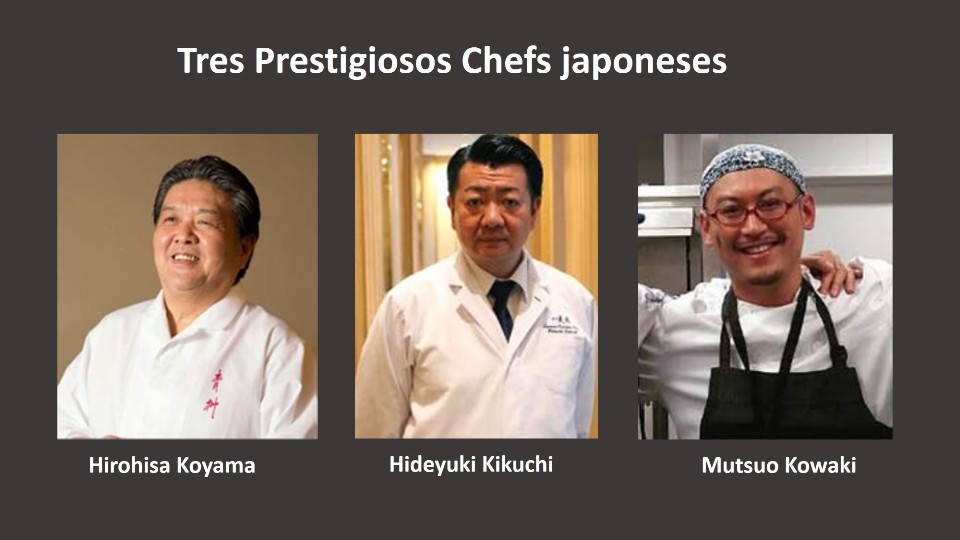 Foto de los tres chefs
